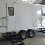 Luxury bathroom trailer