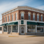 Iowa business storefront demonstrating commercial property and casualty insurance relevance with clear professional setting