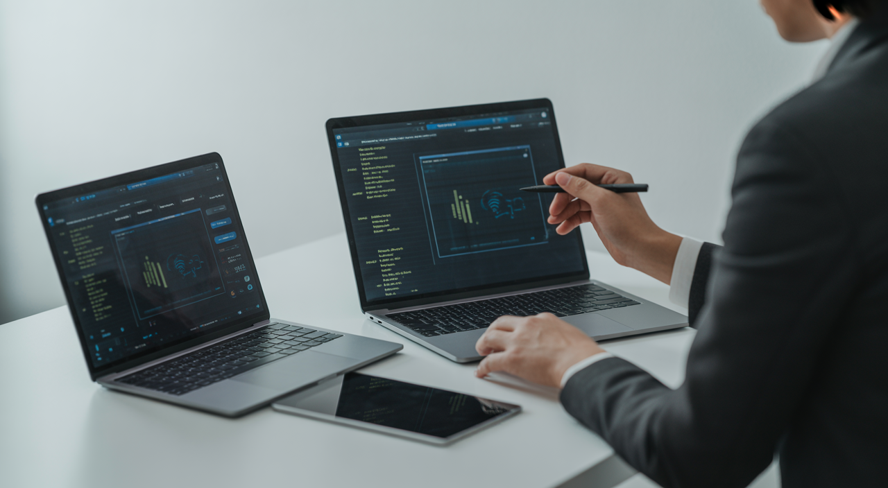 Cybersecurity consultant advising a Canadian business on data protection and compliance strategies