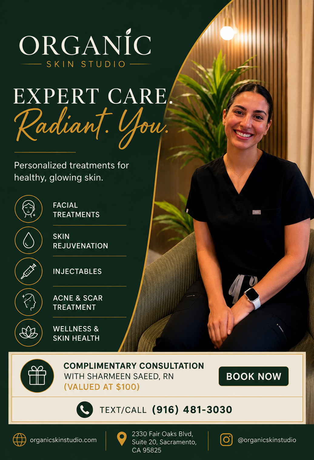 Organic Skin Studio - Complementary Consultation with Sharmeen Saeed, RN (Valued at $100)